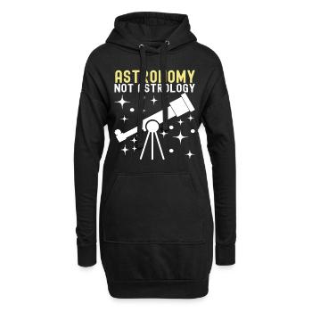 Atronome Astronomie - Hoodie-Kleid - Schwarz - Vorne