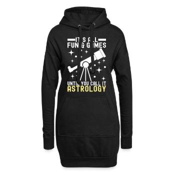 Atronome Astronomie - Hoodie-Kleid - Schwarz - Vorne