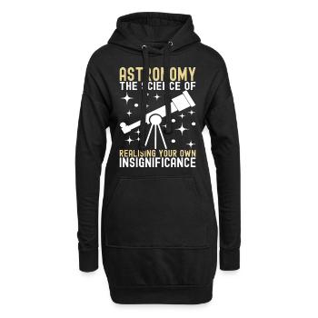 Atronome Astronomie - Hoodie-Kleid - Schwarz - Vorne