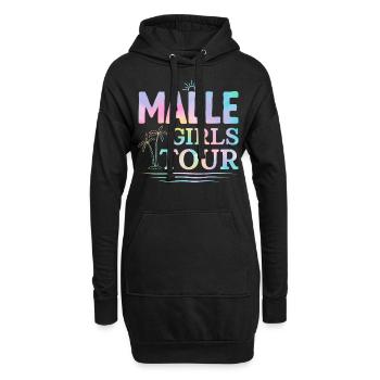 Visite des filles de Malle - Sweat-shirt à capuche long Femme - noir - Devant