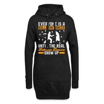 Ballsaal Tanz Ballsaaltänzer Gesellschaftstänzer - Hoodie-Kleid - Schwarz - Vorne
