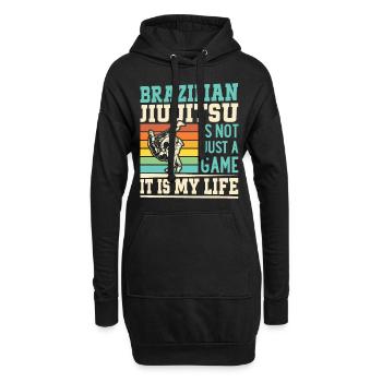 Le Jiu Jitsu Brésilien n’est pas seulement un jeu, c’est mon li - Sweat-shirt à capuche long Femme - noir - Devant