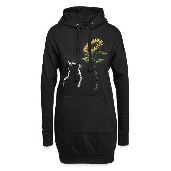 Best Cat Brother Ever - Hoodie-Kleid - Schwarz - Vorne