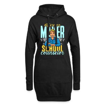 School Counselor Difference Maker School Therapist - Hoodie-Kleid - Schwarz - Vorne