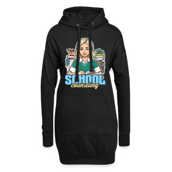 Conseiller scolaire Psychologue conseiller scolaire - Sweat-shirt à capuche long Femme - noir - Devant