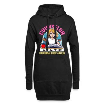 Conseiller scolaire Conseiller alias Le Thérapeute - Sweat-shirt à capuche long Femme - noir - Devant
