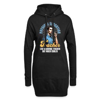 Professeur d’éducation physique comme un professeur de gym - Sweat-shirt à capuche long Femme - noir - Devant