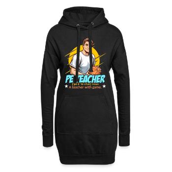 P.E Instructor P.E Teacher Noun A Personal Trainer - Hoodie-Kleid - Schwarz - Vorne