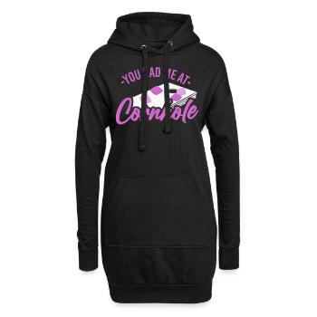 Joueur de sac de haricots de l’équipe Cornhole - Sweat-shirt à capuche long Femme - noir - Devant