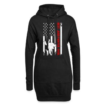 Meilleur combattant de judo de tous les temps - Judo Fighter Judo Martial - Sweat-shirt à capuche long Femme - noir - Devant