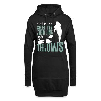 Cornhole Team Bean Bag Player - Hoodie-Kleid - Schwarz - Vorne