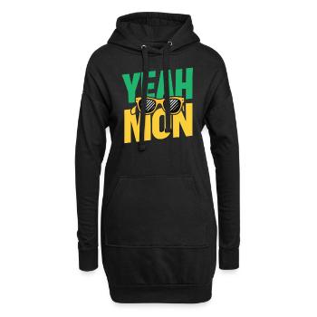 yes Mon Jamaican Jamaica Vacation Reggae Retro - Hoodie Dress - black - Front