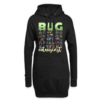 Pest Control Bug Enthusiast Animal Control Officer - Hoodie-Kleid - Schwarz - Vorne