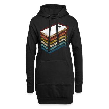 Cornhole Team Bean Bag Player - Hoodie-Kleid - Schwarz - Vorne