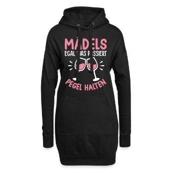 Les filles, peu importe ce qui se passe Maintenir les niveaux - Sweat-shirt à capuche long Femme - noir - Devant