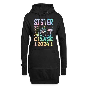 Croisière sœur 2024 - Sweat-shirt à capuche long Femme - noir - Devant