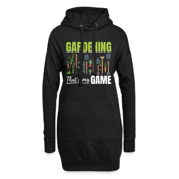 Gardening that's my game - Funny Gardening Hobby G - Hoodie-Kleid - Schwarz - Vorne