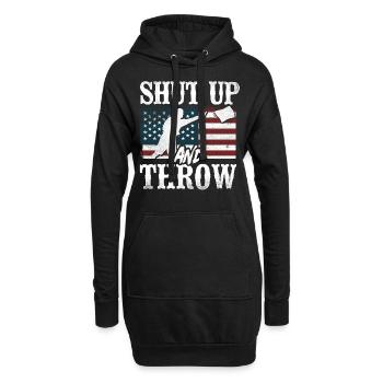 Cornhole Team Bean Bag Player - Hoodie-Kleid - Schwarz - Vorne