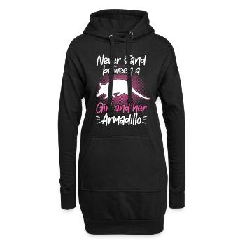 Armadillo Girl et son Armadillo Armadillo Armadillo - Sweat-shirt à capuche long Femme - noir - Devant