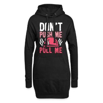 Pulled Pork BBQ Don't Push Me Pull Me BBQ Lover - Hoodie-Kleid - Schwarz - Vorne