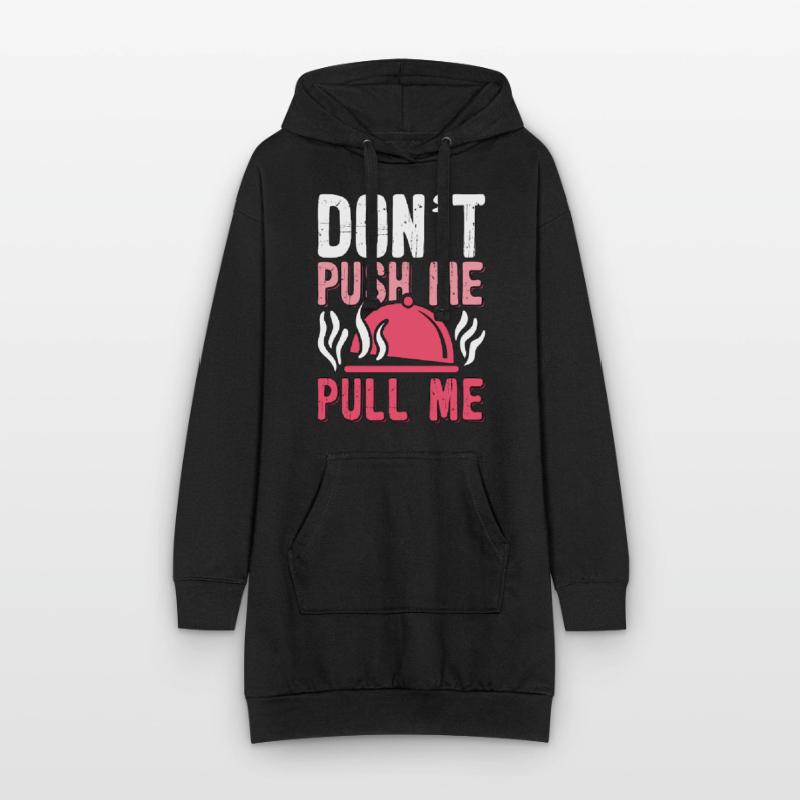 Pulled Pork BBQ Don't Push Me Pull Me BBQ Lover Hoodie-Kleid