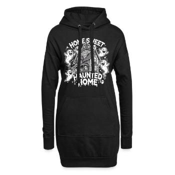 Gruseliges Halloween Spukhaus - Hoodie-Kleid - Schwarz - Vorne