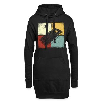 Cornhole Team Bean Bag Player - Hoodie-Kleid - Schwarz - Vorne