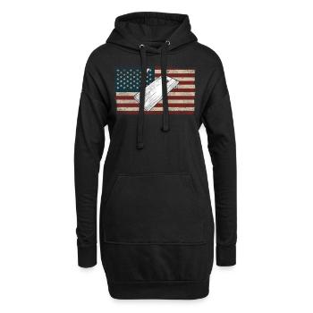 Joueur de sac de haricots de l’équipe Cornhole - Sweat-shirt à capuche long Femme - noir - Devant