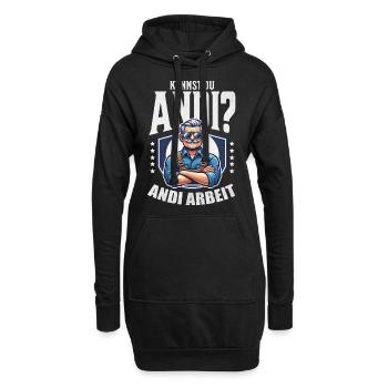 Handwerker Andi Arbeit Geschenk Sprüche Lustig - Hoodie-Kleid - Schwarz - Vorne