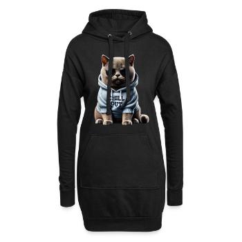 Drôle Britannique Shorthair Chill Out Chat Chill Out - Sweat-shirt à capuche long Femme - noir - Devant