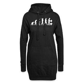 Gardening Landscaping Evolution Gardening - Hoodie-Kleid - Schwarz - Vorne