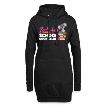 School Counselor Koala Koala-Fied - Hoodie-Kleid - Schwarz - Vorne