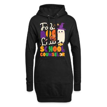 School Counselor Halloween Ghost - Hoodie-Kleid - Schwarz - Vorne