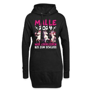 Malle 2024 Licorne Nous intensifions jusqu’à la fin - Sweat-shirt à capuche long Femme - noir - Devant