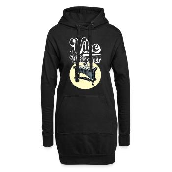 Vibraphon, vibraphoniste - Sweat-shirt à capuche long Femme - noir - Devant
