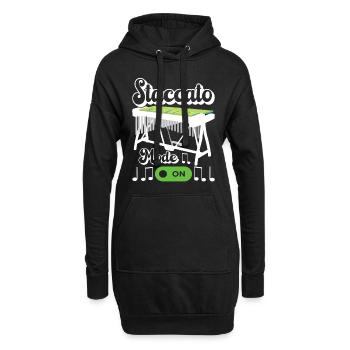 Vibraphon Vibraphonist - Hoodie-Kleid - Schwarz - Vorne