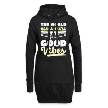 Vibraphon, vibraphoniste - Sweat-shirt à capuche long Femme - noir - Devant