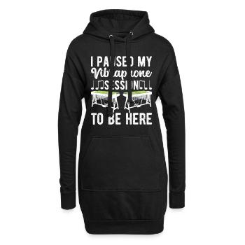 Vibraphon, vibraphoniste - Sweat-shirt à capuche long Femme - noir - Devant