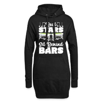 Vibraphon, vibraphoniste - Sweat-shirt à capuche long Femme - noir - Devant