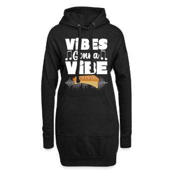 Vibraphon, vibraphoniste - Sweat-shirt à capuche long Femme - noir - Devant