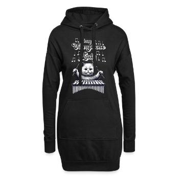 Vibraphon, vibraphoniste - Sweat-shirt à capuche long Femme - noir - Devant