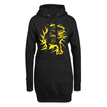 Halloween Kostüm Kürbis Scary Spooky Horror Party - Hoodie-Kleid - Schwarz - Vorne