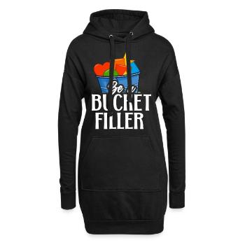 School Counselor Be A Bucket - Hoodie-Kleid - Schwarz - Vorne
