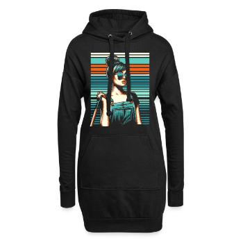 Garten Geschenk Gärtnerin Geburtstag Geschenk - Hoodie-Kleid - Schwarz - Vorne