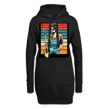 Garten Geschenk Gärtnerin Geburtstag Geschenk - Hoodie-Kleid - Schwarz - Vorne