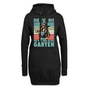 Garten Geschenk Gärtnerin Geburtstag Geschenk - Hoodie-Kleid - Schwarz - Vorne