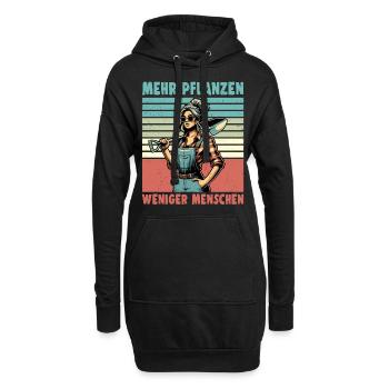 Garten Geschenk Gärtnerin Geburtstag Geschenk - Hoodie-Kleid - Schwarz - Vorne