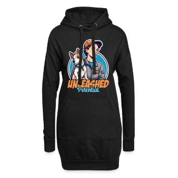Dog Trainer Unleashed Potential Animal Behaviorist - Hoodie-Kleid - Schwarz - Vorne