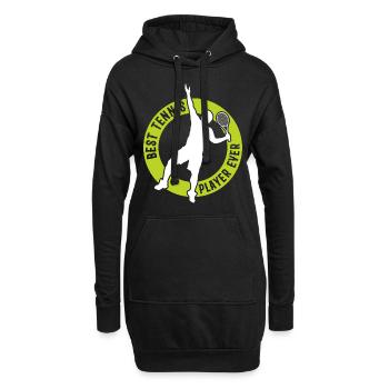 Best Tennis Player ever - Tennis Player Tennis - Hoodie-Kleid - Schwarz - Vorne