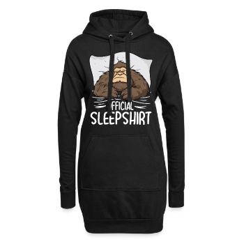 Bigfoot Chemise de nuit officielle - Sweat-shirt à capuche long Femme - noir - Devant